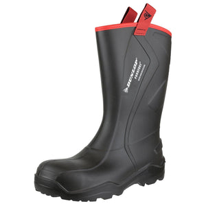 Dunlop Purofort+ Rugged Full Safety Wellingtons - Black (21754 - 35016) - 21754-35016-01 - Dunlop - Trade Counter Direct