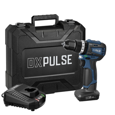 DXPULSE 12V Brushless Combi Drill Kit, 1 x 4.0Ah Battery, 1 x Fast Charger - DR-29395 - Draper - Trade Counter Direct
