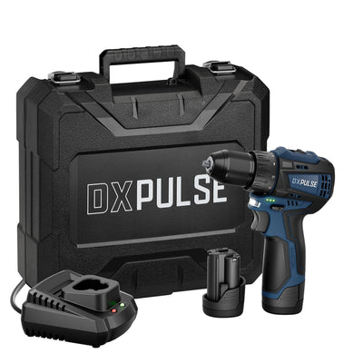DXPULSE 12V Brushless Drill Driver Kit, 2 x 2.0Ah Batteries, 1 x Charger - DR-27917 - Draper - Trade Counter Direct