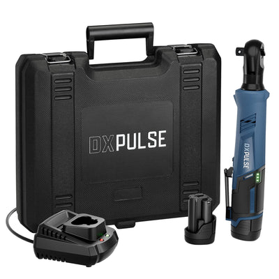 DXPULSE 12V Brushless Ratchet Wrench Kit, 1/2" Sq. Dr., 2 x 2.0Ah Batteries, 1 x Charger - DR-29542 - Draper - Trade Counter Direct