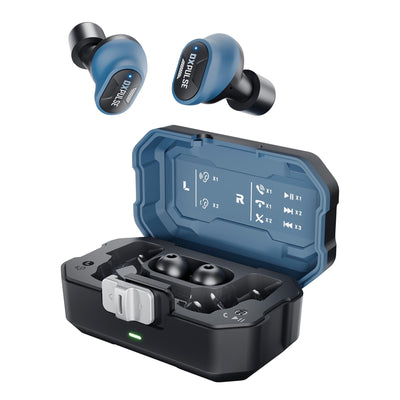 DXPULSE Noise Isolating Earbuds with Charging Case - DR-31781 - Draper - Trade Counter Direct