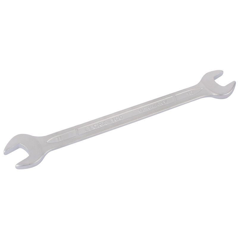 Elora 100 - 10x11 Long Metric Double Open End Spanner, 10 x 11mm - (01870) - DR-01870 - Draper - Trade Counter Direct
