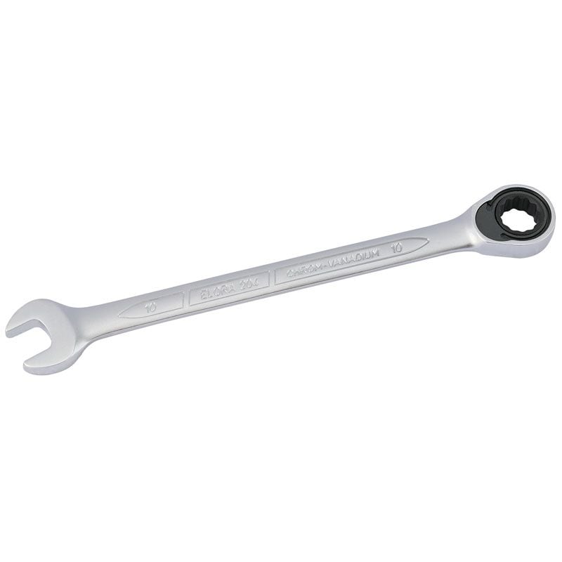 Elora 204 - 10 Metric Ratcheting Combination Spanner, 10mm - (58389) - DR-58389 - Draper - Trade Counter Direct