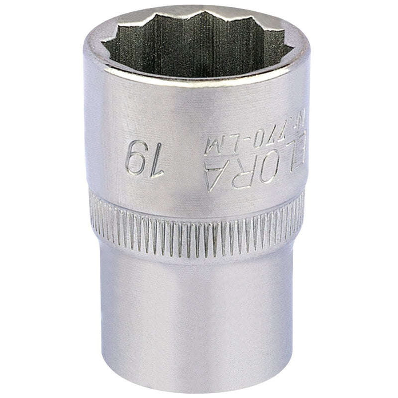 Elora Bi-Hexagon Socket, 1/2" Sq. Dr. - DR-24640 - Elora - Trade Counter Direct