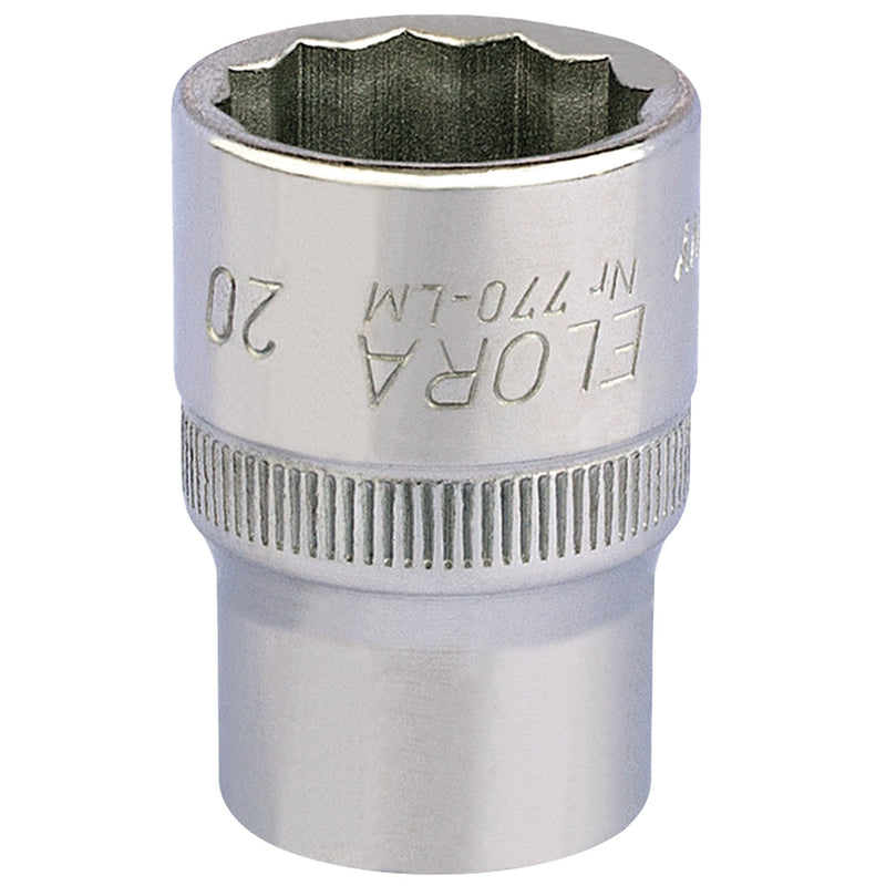Elora Bi-Hexagon Socket, 1/2" Sq. Dr. - DR-24658 - Elora - Trade Counter Direct