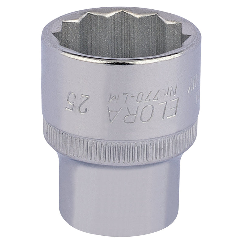 Elora Bi-Hexagon Socket, 1/2" Sq. Dr. - DR-24707 - Elora - Trade Counter Direct