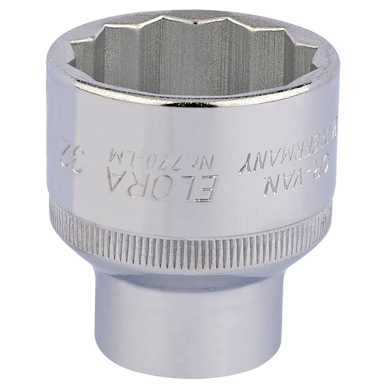 Elora Bi-Hexagon Socket, 1/2" Sq. Dr. - DR-24765 - Elora - Trade Counter Direct