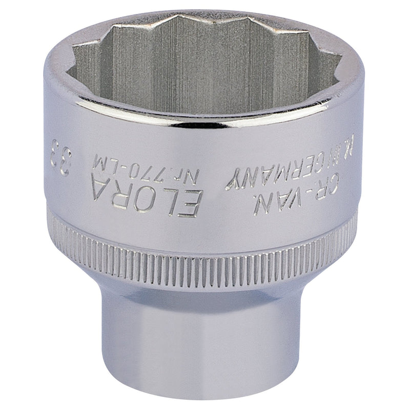 Elora Bi-Hexagon Socket, 1/2" Sq. Dr. - DR-24773 - Elora - Trade Counter Direct