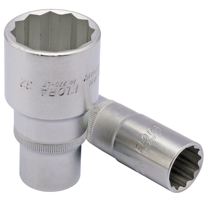 Elora Deep Bi-Hexagon Socket, 1/2" Sq. Dr. - DR-25119 - Elora - Trade Counter Direct