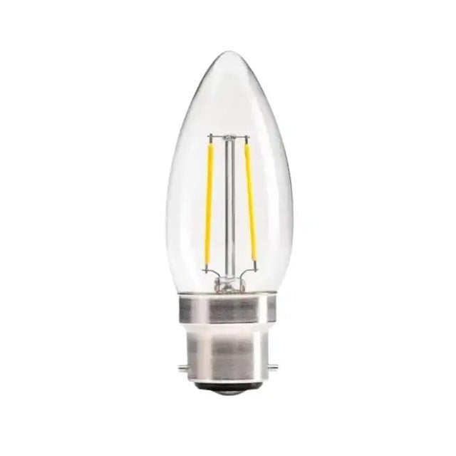 Energizer 2.4W - 25W LED Candle BC/B22 Filament Non - Dim Light Bulbs - S12866 - Energizer - Trade Counter Direct