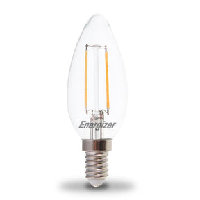 Energizer 2.4W - 25W LED Candle SES/E14 Filament Non - Dim Light Bulbs - S12867 - Energizer - Trade Counter Direct
