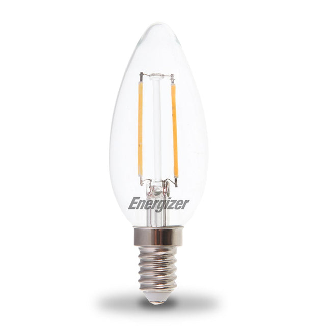 Energizer 2.4W - 25W LED Candle SES/E14 Filament Non - Dim Light Bulbs - S12867 - Energizer - Trade Counter Direct