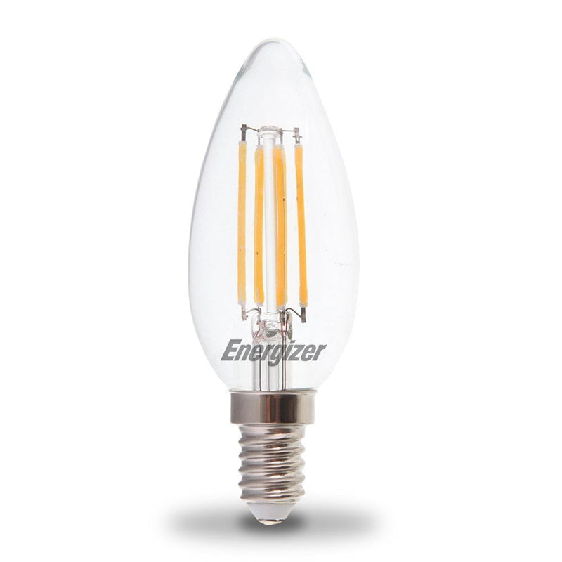 Energizer 4W - 40W LED Candle SES/E14 Filament Non - Dim Light Bulbs - S12869 - Energizer - Trade Counter Direct