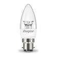 Energizer 6W - 40W Dimmable LED Clear Candle BC/B22d Light Bulb - S8854 - Energizer - Trade Counter Direct