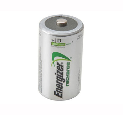 Energizer D Cell Rechargeable Batteries RD2500 mAH Pack of 2 - Rechargeable Battery - ENGRCD2500 - Energizer - Trade Counter Direct