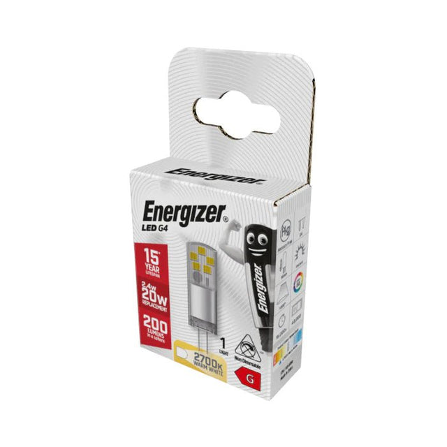 Energizer G4 12V 2W - 20W LED Capsule Non - Dim Bulb Warm White - S8099 - Energizer - Trade Counter Direct