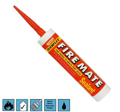 EverBuild Fire mate Intumescent Sealant White 33 - White - EVBFIRE - Everbuild - Trade Counter Direct