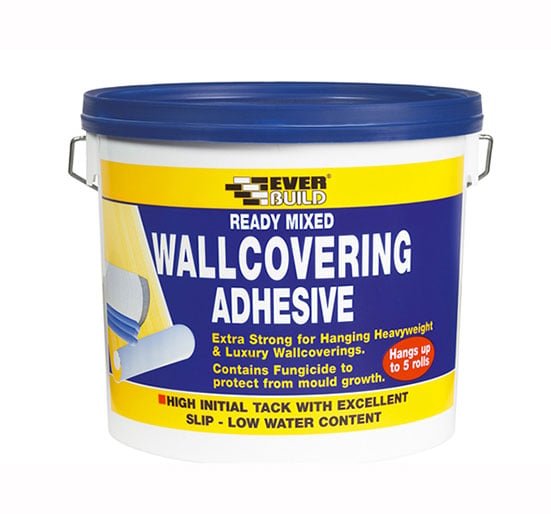 Everbuild Ready Mixed Wallcovering Adhesive 4.5Kg - 4.5kg - EVBWALLRD4 - Everbuild - Trade Counter Direct