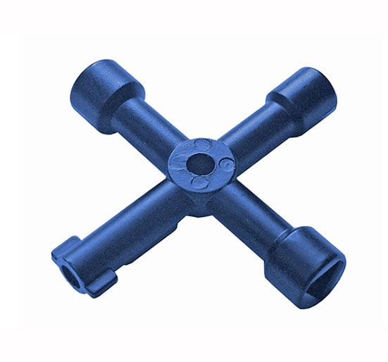 Faithfull 4 - Way Services Utility Meter Key - Utility Key - FAISUKEY - Faithfull - Trade Counter Direct