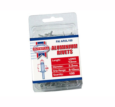 Faithfull Aluminium Rivets - FAIAR4L50 - Faithfull - Trade Counter Direct