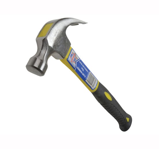 Faithfull Fibreglass Handled Claw Hammers - Curved 20oz - FAICH20FG - Faithfull - Trade Counter Direct