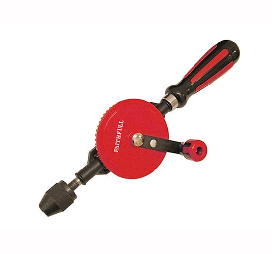 Faithfull Hand Drill Double Pinion 8.0mm Capacity - Drill Hand - FAIHANDDRILL - Faithfull - Trade Counter Direct