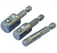 Faithfull Hex to Square Drive Adaptor 3 Piece Set - 3 Piece Set - FAISBSOCDRIV - Faithfull - Trade Counter Direct