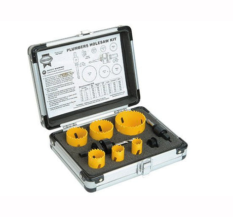 Faithfull Holesaw Kit 9 Piece Plumbers 19 - 57mm - Holesaw Kit - FAIHSKP - Faithfull - Trade Counter Direct