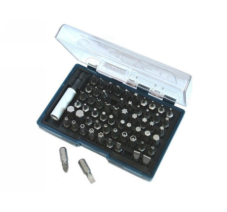 Faithfull Titanium Screwdriver Bit Set Cv 61pc - 61 Piece Set - FAISBSET61 - Faithfull - Trade Counter Direct