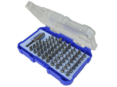 Faithfull Titanium Screwdriver Bit Set Cv 61pc - 61 Piece Set - FAISBSET61 - Faithfull - Trade Counter Direct