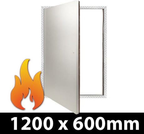 Fire Rated Riser Door Access Panel 1200x600mm - Beaded Frame - RISERDOORFRBF1200 - Access Panels - Trade Counter Direct