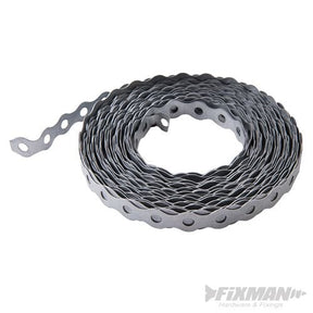 Fixman Galvanised Fixing Band 12mm x 10m - 491486 - 491486 - Fixman - Trade Counter Direct