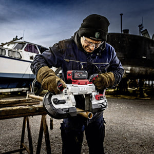 FLEX 18V Cordless Band Saw / Belt Saw, 127mm Cutting Depth - SBE 127 18 - EC - FLEX531749 - Flex Power Tools - Trade Counter Direct