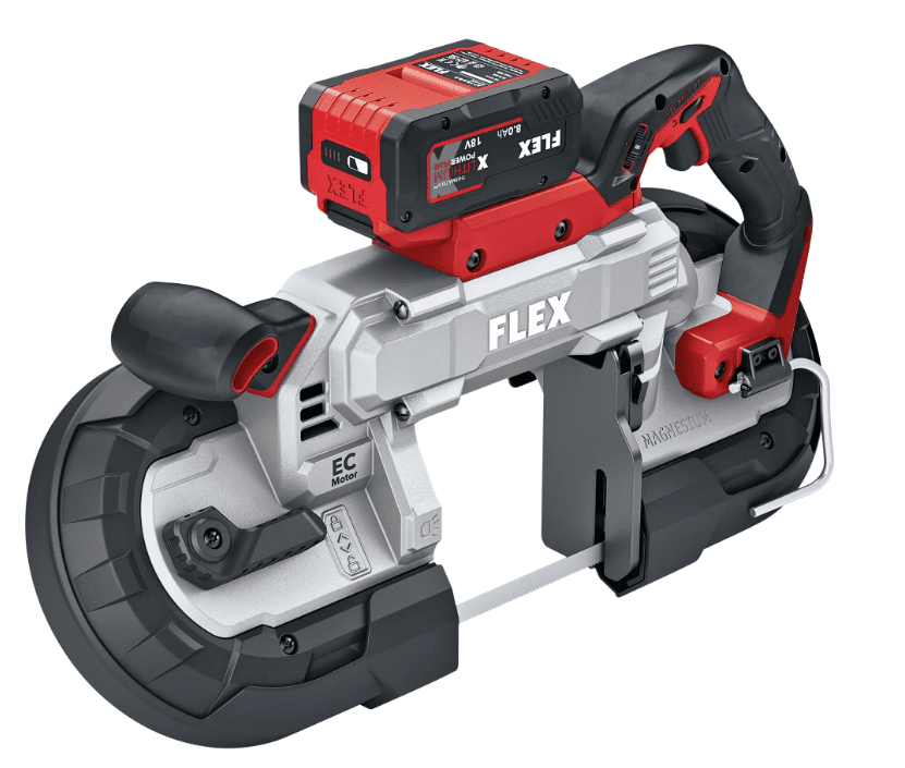 FLEX 18V Cordless Band Saw / Belt Saw, 127mm Cutting Depth - SBE 127 18 - EC - FLEX531749 - Flex Power Tools - Trade Counter Direct