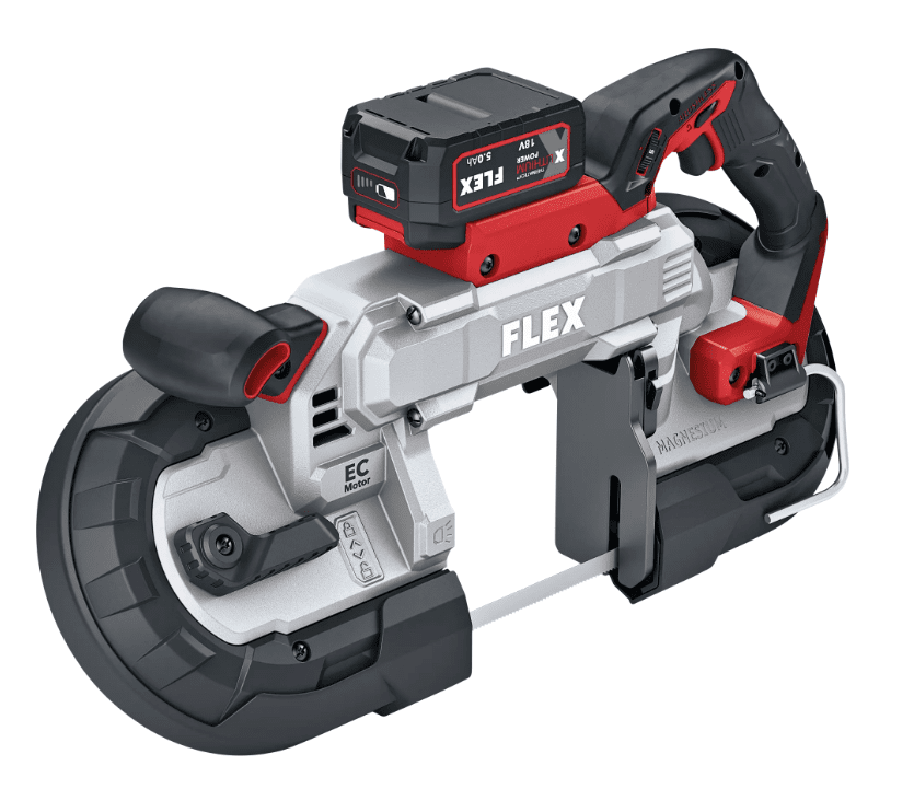 FLEX 18V Cordless Band Saw / Belt Saw, 127mm Cutting Depth - SBE 127 18 - EC - FLEX531749 - Flex Power Tools - Trade Counter Direct