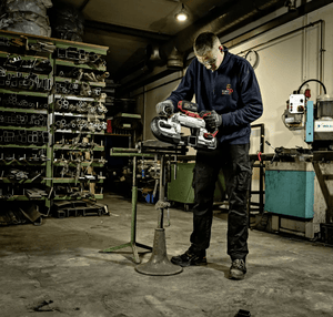 FLEX 18V Cordless Band Saw / Belt Saw, 127mm Cutting Depth - SBE 127 18 - EC - FLEX531749 - Flex Power Tools - Trade Counter Direct