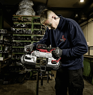 FLEX 18V Cordless Band Saw / Belt Saw, 127mm Cutting Depth - SBE 127 18 - EC - FLEX531749 - Flex Power Tools - Trade Counter Direct
