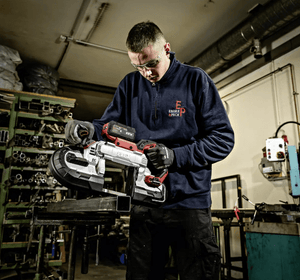 FLEX 18V Cordless Band Saw / Belt Saw, 127mm Cutting Depth - SBE 127 18 - EC - FLEX531749 - Flex Power Tools - Trade Counter Direct