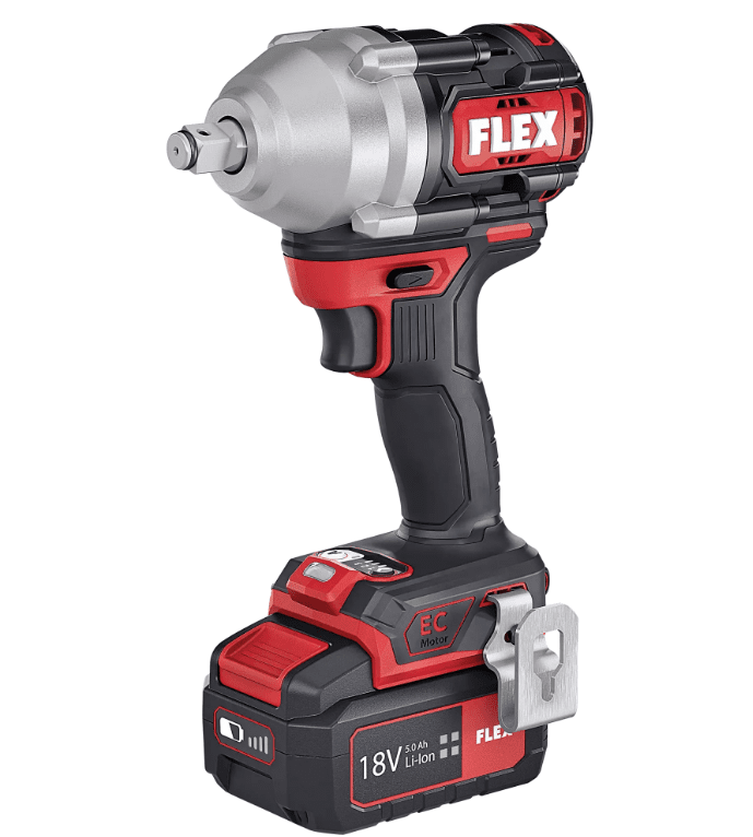 FLEX 18V IW 1/2" 750 18.0 - EC C – 18V Cordless Impact Wrench, 750 Nm - FLEX530231 - Flex Power Tools - Trade Counter Direct