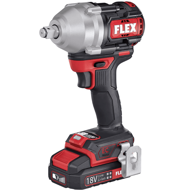 FLEX 18V IW 1/2" 750 18.0 - EC C – 18V Cordless Impact Wrench, 750 Nm - FLEX530231 - Flex Power Tools - Trade Counter Direct