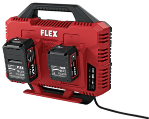 FLEX CA SP 2x 12/18 Double Quick Charger – Dual - Port 12V/18V Fast Battery Charging - flex533152 - Flex Power Tools - Trade Counter Direct