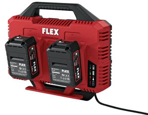 FLEX CA SP 2x 12/18 Double Quick Charger – Dual - Port 12V/18V Fast Battery Charging - flex533152 - Flex Power Tools - Trade Counter Direct