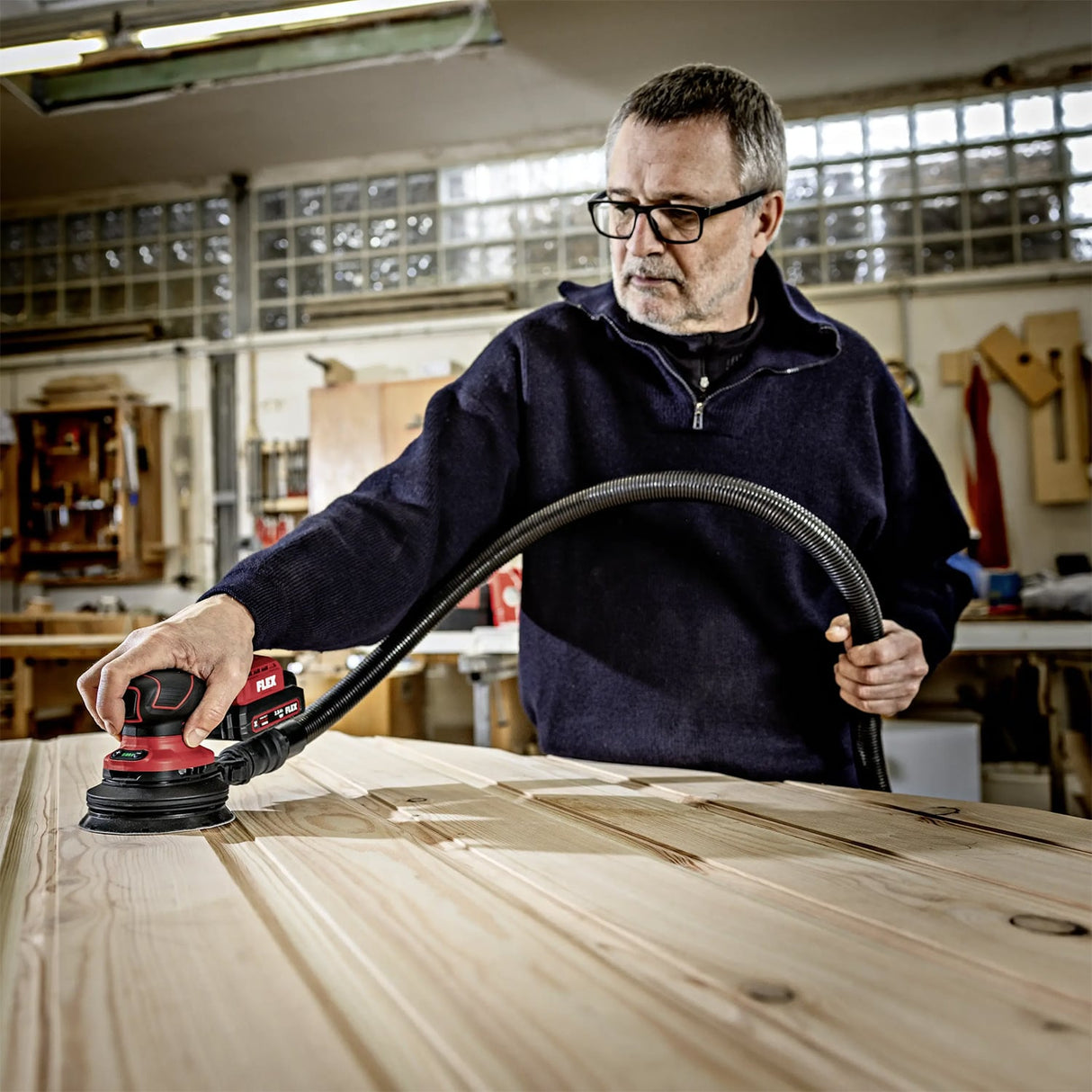 Flex ORE 2 - 125 18 - EC C 18V Cordless Random Orbit Sander with Speed Control - 532081 - FLEX532081 - Flex Power Tools - Trade Counter Direct