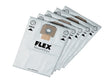 Flex Power Tools Fleece Filter Bags (5) - Vacuum Accessory - FLXVCE35FBAG - Flex Power Tools - Trade Counter Direct