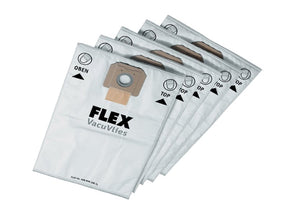 Flex Power Tools Fleece Filter Bags (5) - Vacuum Accessory - FLXVCE35FBAG - Flex Power Tools - Trade Counter Direct