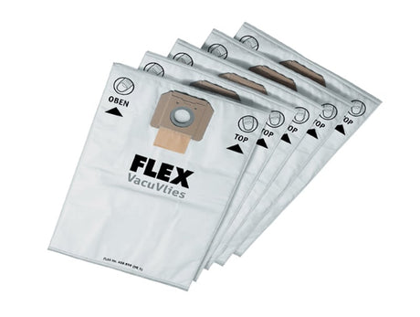 Flex Power Tools Fleece Filter Bags (5) - Vacuum Accessory - FLXVCE35FBAG - Flex Power Tools - Trade Counter Direct