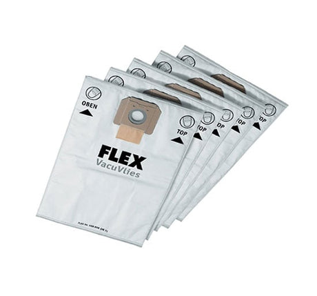 Flex Power Tools Fleece Filter Bags (5) - Vacuum Accessory - FLXVCE35FBAG - Flex Power Tools - Trade Counter Direct