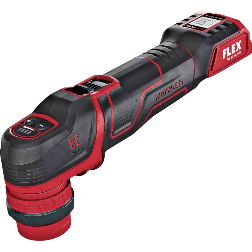 Flex The smart cordless polisher 10,8 V, rotary and random orbital free - running PXE 80 10.8 - EC - 469068 - FLEX469068 - Flex Power Tools - Trade Counter Direct