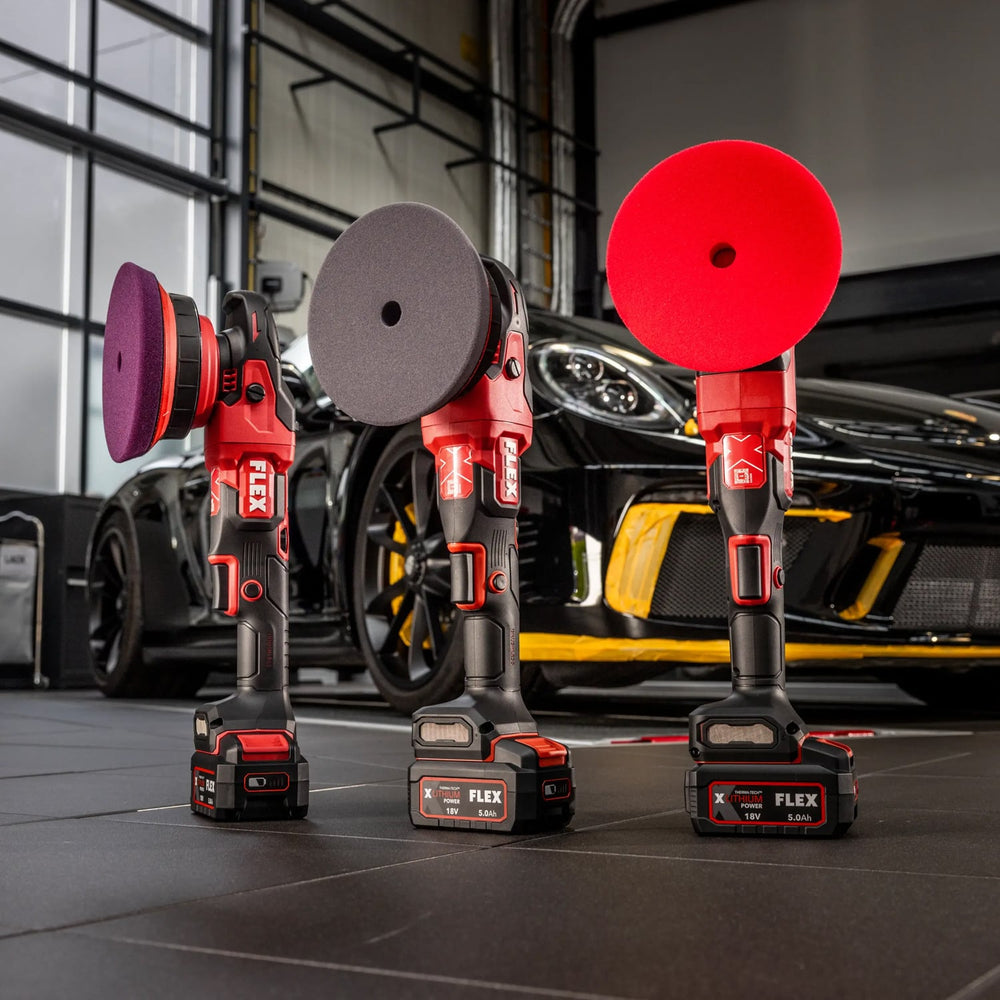 Flex XCE 8 150 18 - EC C - 18V Cordless eccentric polisher with forced rotation - FLEX532646 - Flex Power Tools - Trade Counter Direct