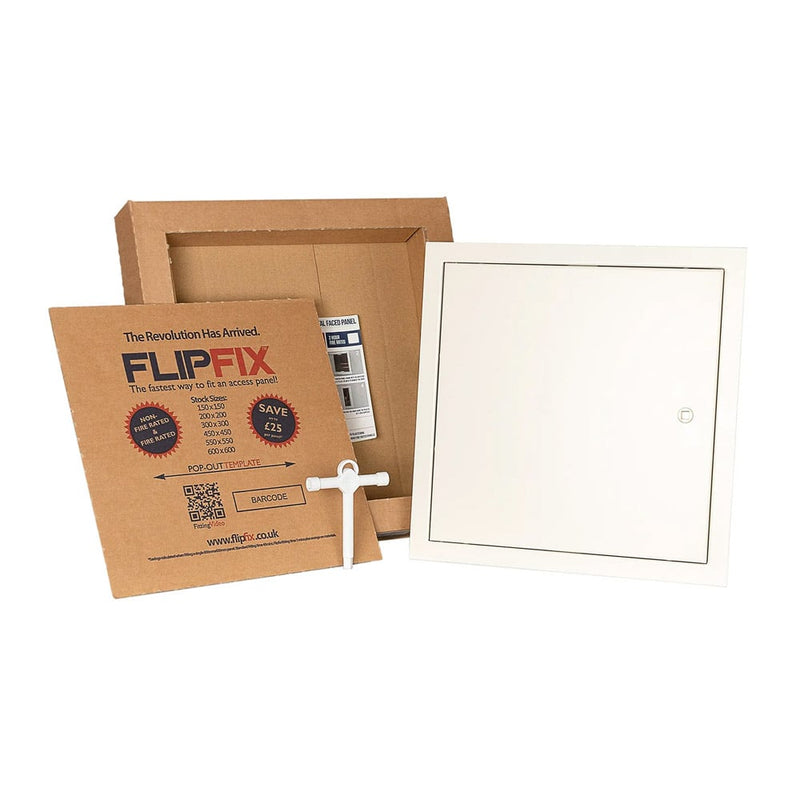 FlipFix Access Panels - 1 Hour Fire Rated Standard Lock - Frame and Size Options - FF060PF150X150 - FlipFix Access Panels - Trade Counter Direct